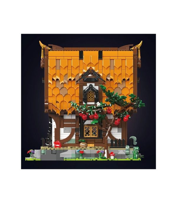 Front view of Medieval World Log Cabin MK-16054 1