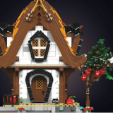 End view image of Medieval World Log Cabin MK-16054