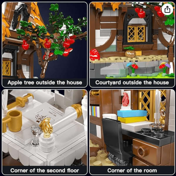 Detailing images of Medieval World Log Cabin MK-16054