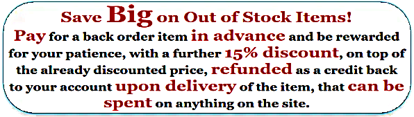 Out of stock banner with 15% added discount